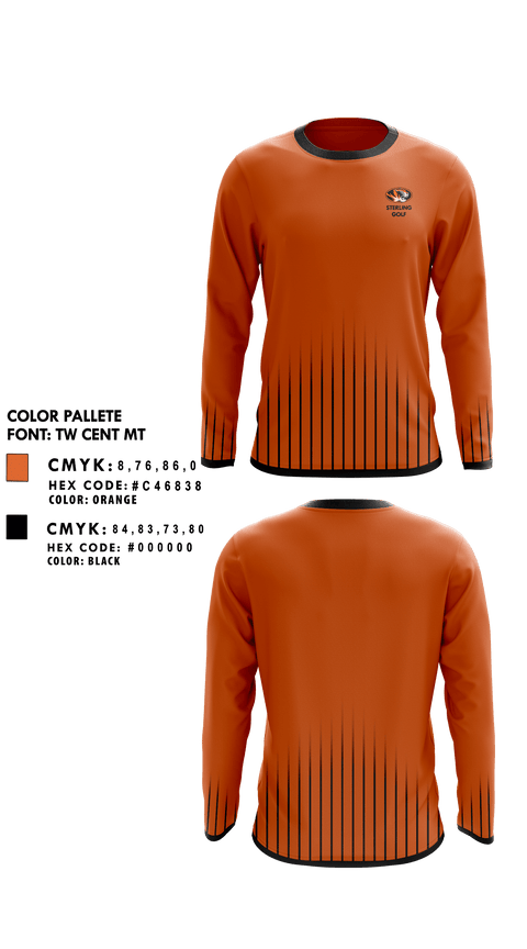 Long Sleeve Performance Shirt, Sterling High School Golf, Golf, Teamtime, Team time, sublimation, custom sports apparel, team uniforms, spirit wear, spiritwear, sports uniforms, custom shirts, team store, custom team store, fundraiser sports, apparel fundraiser