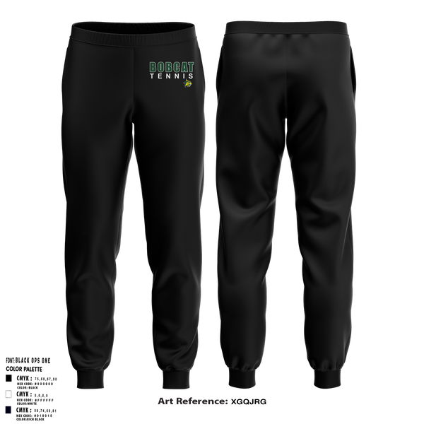 Joggers, Bobcat Tennis, Tennis, Teamtime, Team time, sublimation, custom sports apparel, team uniforms, spirit wear, spiritwear, sports uniforms, custom shirts, team store, custom team store, fundraiser sports, apparel fundraiser