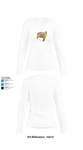 Poth High School Basketball 33923468 Women's Long Sleeve V-neck Shirt -1 15