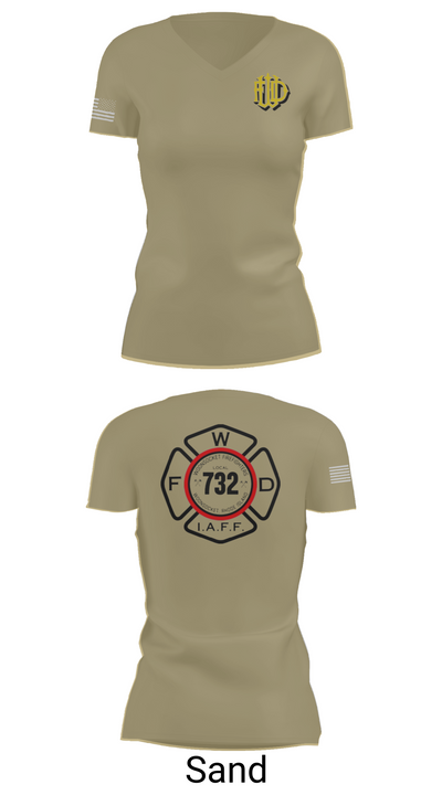Woonsocket 46977147 Women's Short Sleeve V-neck Shirt - 88