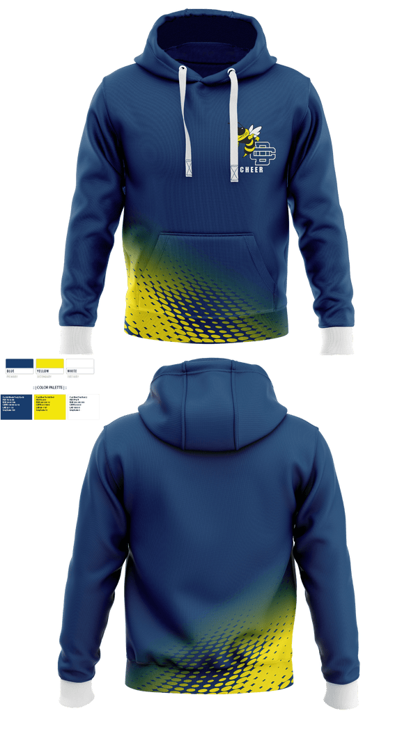 Hoodie, Detroit Country Day School (Upper School) Cheer, Cheer, Teamtime, Team time, sublimation, custom sports apparel, team uniforms, spirit wear, spiritwear, sports uniforms, custom shirts, team store, custom team store, fundraiser sports, apparel fundraiser