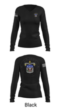 AWC 88158143 Women's Long Sleeve V-neck Shirt - 37