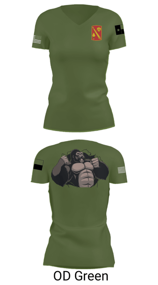 Women's Short Sleeve Vneck Shirt, A Battery, 4-133 FAR-AMMO, National Guard, Teamtime, Team time, sublimation, custom sports apparel, team uniforms, spirit wear, spiritwear, sports uniforms, custom shirts, team store, custom team store, fundraiser sports, apparel fundraiser