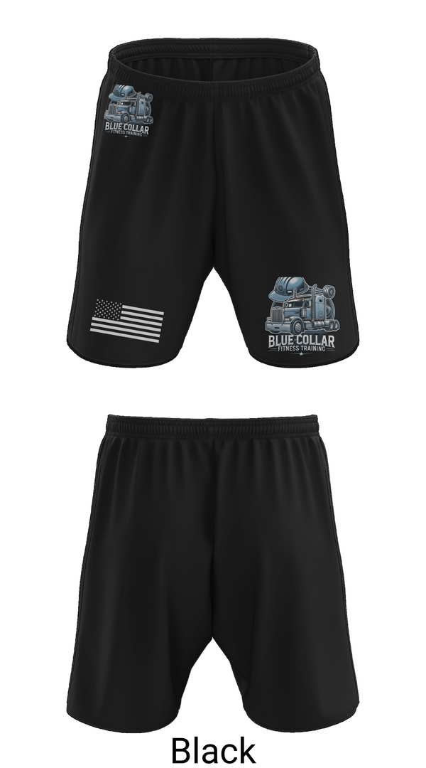 Athletic Shorts With Pockets, Blue Collar Fitness Training, , Teamtime, Team time, sublimation, custom sports apparel, team uniforms, spirit wear, spiritwear, sports uniforms, custom shirts, team store, custom team store, fundraiser sports, apparel fundraiser