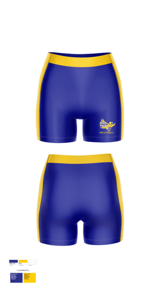 Women's Compression Shorts, Harvard H Ellis R V Tech School Volleyball, Women's Volleyball, Teamtime, Team time, sublimation, custom sports apparel, team uniforms, spirit wear, spiritwear, sports uniforms, custom shirts, team store, custom team store, fundraiser sports, apparel fundraiser