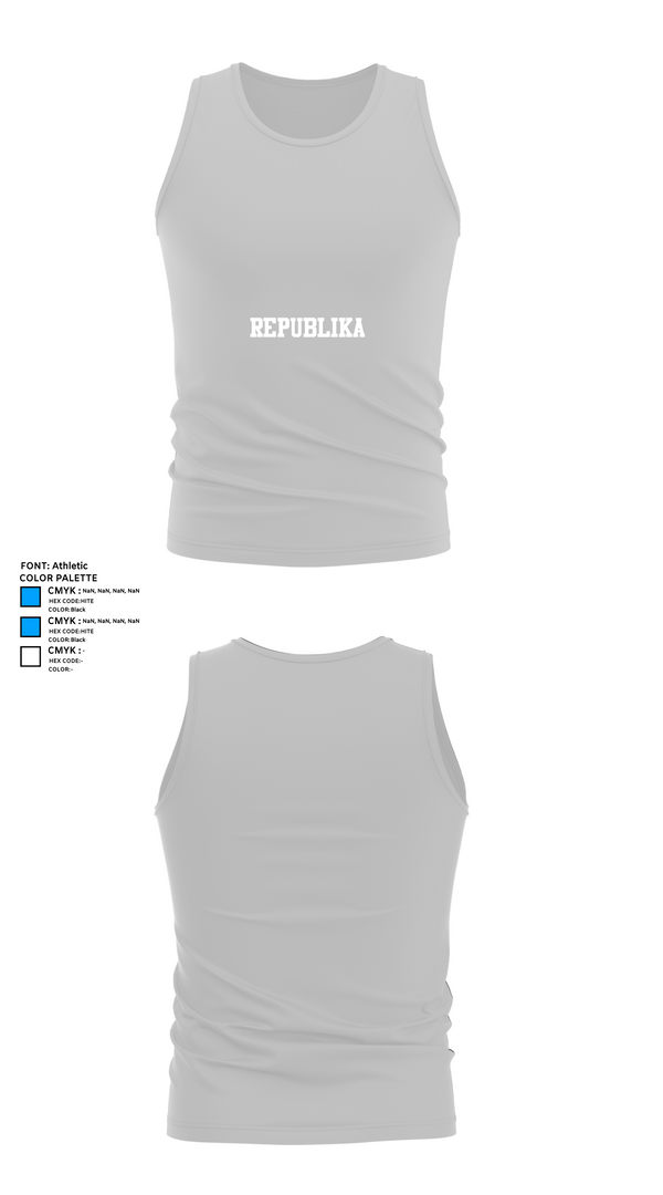 Tank Top, REPUBLIKA, Men's Basketball, Teamtime, Team time, sublimation, custom sports apparel, team uniforms, spirit wear, spiritwear, sports uniforms, custom shirts, team store, custom team store, fundraiser sports, apparel fundraiser
