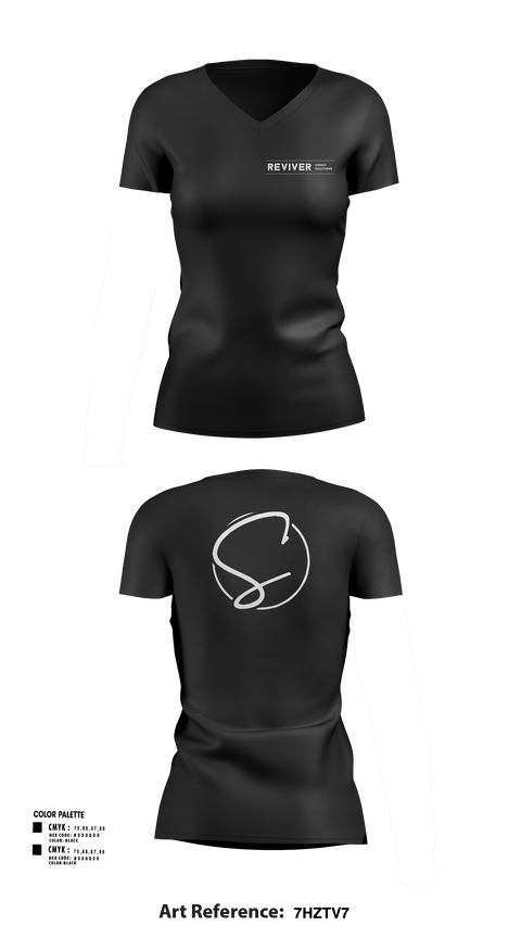 Womens Short Sleeve Vneck Shirt, Revive Credit Solutions, , Teamtime, Team time, sublimation, custom sports apparel, team uniforms, spirit wear, spiritwear, sports uniforms, custom shirts, team store, custom team store, fundraiser sports, apparel fundraiser