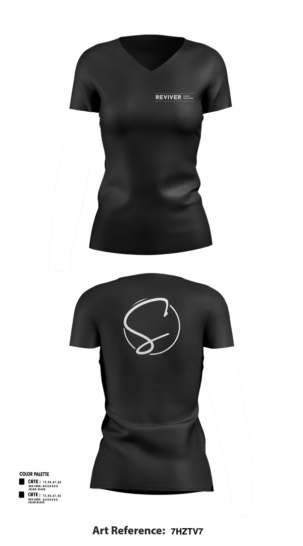 Womens Short Sleeve Vneck Shirt, Revive Credit Solutions, , Teamtime, Team time, sublimation, custom sports apparel, team uniforms, spirit wear, spiritwear, sports uniforms, custom shirts, team store, custom team store, fundraiser sports, apparel fundraiser