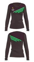Academy Wolves 37011812 Women's Long Sleeve V-neck Shirt - 28