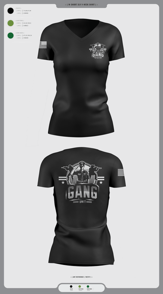 Womens Short Sleeve Vneck Shirt, Gang Unit, Police, Teamtime, Team time, sublimation, custom sports apparel, team uniforms, spirit wear, spiritwear, sports uniforms, custom shirts, team store, custom team store, fundraiser sports, apparel fundraiser