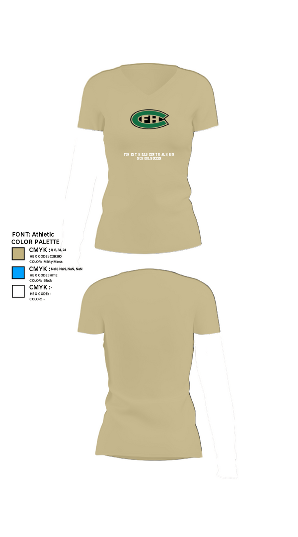 Womens Short Sleeve Vneck Shirt, Forest Hills Central High School Soccer, Women's Soccer, Teamtime, Team time, sublimation, custom sports apparel, team uniforms, spirit wear, spiritwear, sports uniforms, custom shirts, team store, custom team store, fundraiser sports, apparel fundraiser