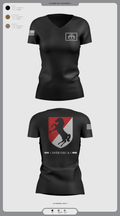 58th CEC-A 67069025 Women's Short Sleeve V-neck Shirt - 1