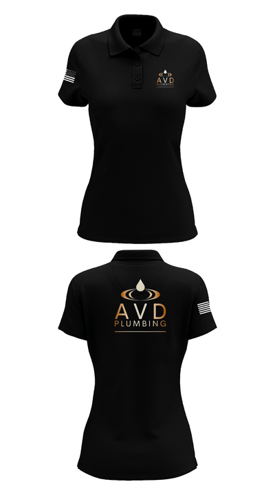 Avd plumbing 52318948 Women's Short Sleeve Performance Polo  - 36