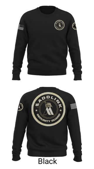 Crew Neck Sweatshirt, Maddlink Security Guard, , Teamtime, Team time, sublimation, custom sports apparel, team uniforms, spirit wear, spiritwear, sports uniforms, custom shirts, team store, custom team store, fundraiser sports, apparel fundraiser