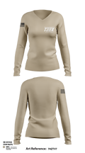 TEEX Rescue 86424683 Women's Long Sleeve V-neck Shirt - 123