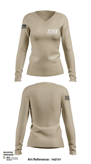 Womens Long Sleeve Vneck Shirt, TEEX Rescue, Fire Department, Teamtime, Team time, sublimation, custom sports apparel, team uniforms, spirit wear, spiritwear, sports uniforms, custom shirts, team store, custom team store, fundraiser sports, apparel fundraiser