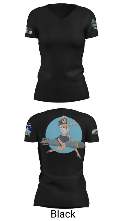733 83106436 Women's Short Sleeve V-neck Shirt - 27