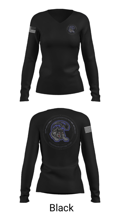 1184th DDSB 35195417 Women's Long Sleeve V-neck Shirt - 37