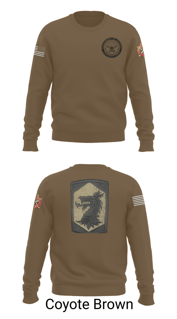 Crew Neck Sweatshirt, 445 Chemical Company, National Guard, Teamtime, Team time, sublimation, custom sports apparel, team uniforms, spirit wear, spiritwear, sports uniforms, custom shirts, team store, custom team store, fundraiser sports, apparel fundraiser