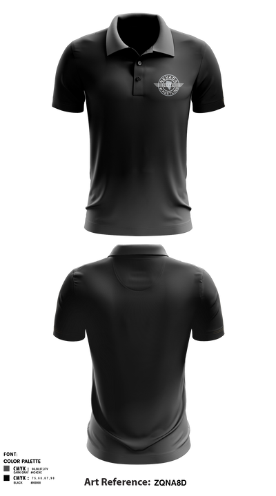 Nevada Elite Wrestling Short Sleeve Performance Polo - 1