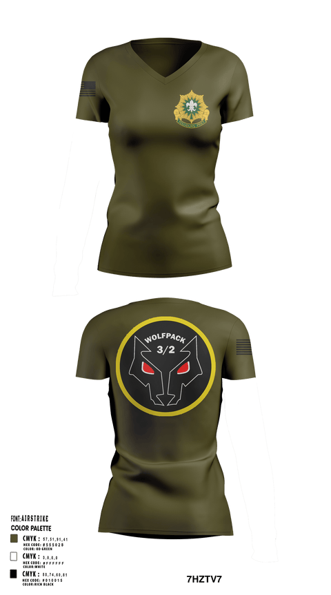 Womens Short Sleeve Vneck Shirt, Fury TRP 3/2CR, Army, Teamtime, Team time, sublimation, custom sports apparel, team uniforms, spirit wear, spiritwear, sports uniforms, custom shirts, team store, custom team store, fundraiser sports, apparel fundraiser