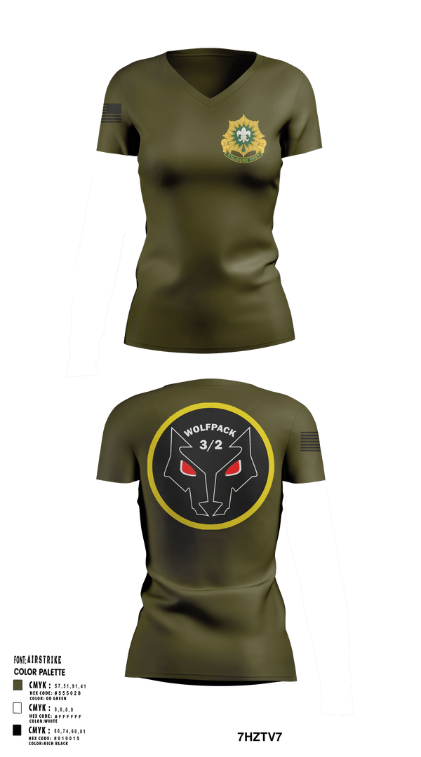 Womens Short Sleeve Vneck Shirt, Fury TRP 3/2CR, Army, Teamtime, Team time, sublimation, custom sports apparel, team uniforms, spirit wear, spiritwear, sports uniforms, custom shirts, team store, custom team store, fundraiser sports, apparel fundraiser