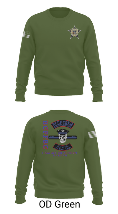 Bluecrew law enforcement motorcycle club 56909917 Crew Neck Sweatshirt - 43