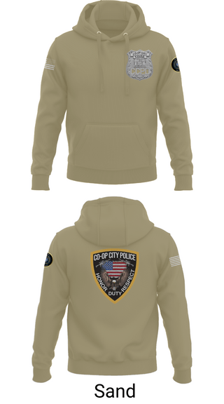 Hoodie, Co-op City Police Department, Police, Teamtime, Team time, sublimation, custom sports apparel, team uniforms, spirit wear, spiritwear, sports uniforms, custom shirts, team store, custom team store, fundraiser sports, apparel fundraiser