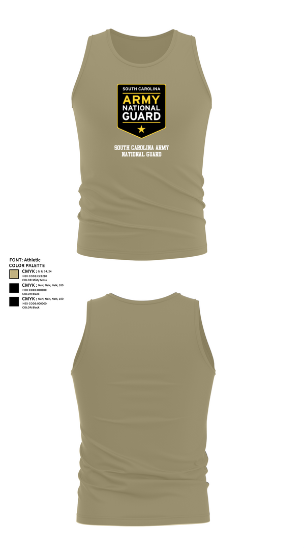 Tank Top, SOUTH CAROLINA ARMY NATIONAL GUARD, National Guard, Teamtime, Team time, sublimation, custom sports apparel, team uniforms, spirit wear, spiritwear, sports uniforms, custom shirts, team store, custom team store, fundraiser sports, apparel fundraiser