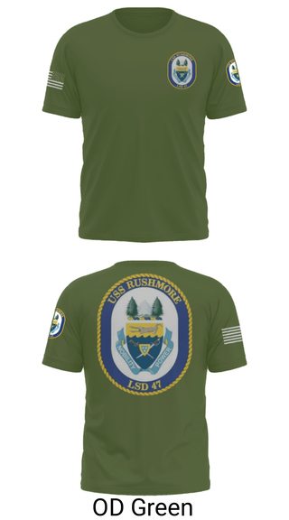 Short Sleeve Performance Shirt, USS RUSHMORE, Navy, Teamtime, Team time, sublimation, custom sports apparel, team uniforms, spirit wear, spiritwear, sports uniforms, custom shirts, team store, custom team store, fundraiser sports, apparel fundraiser