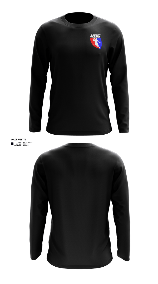 Long Sleeve Performance Shirt, YAC Flag League, , Teamtime, Team time, sublimation, custom sports apparel, team uniforms, spirit wear, spiritwear, sports uniforms, custom shirts, team store, custom team store, fundraiser sports, apparel fundraiser