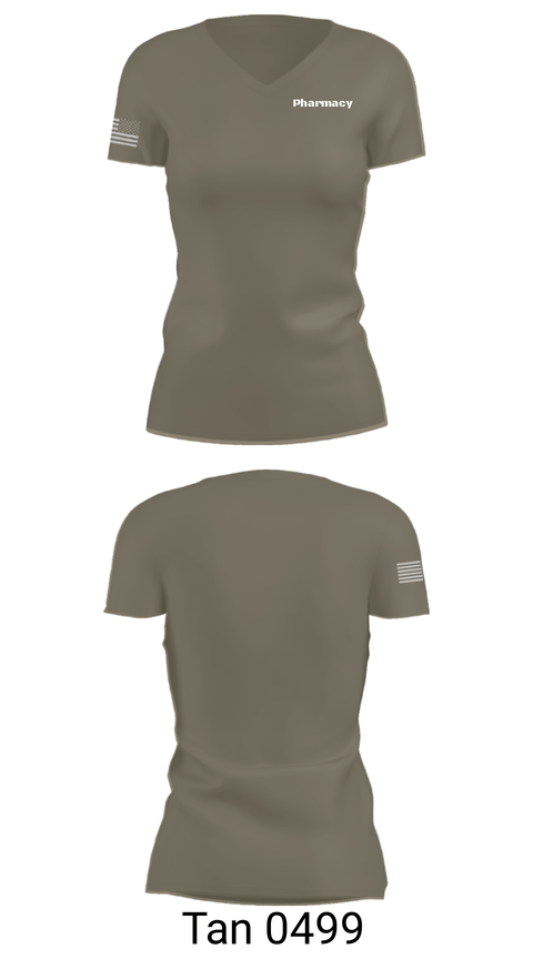 Women's Short Sleeve Vneck Shirt, Pharmacy, , Teamtime, Team time, sublimation, custom sports apparel, team uniforms, spirit wear, spiritwear, sports uniforms, custom shirts, team store, custom team store, fundraiser sports, apparel fundraiser