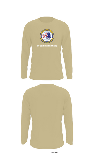Long Sleeve Performance Shirt, 1st Comm Maintenance Sq, Air Force, Teamtime, Team time, sublimation, custom sports apparel, team uniforms, spirit wear, spiritwear, sports uniforms, custom shirts, team store, custom team store, fundraiser sports, apparel fundraiser