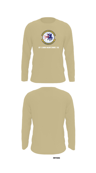 1st Comm Maintenance Sq 14666523 Long Sleeve Performance Shirt - 92
