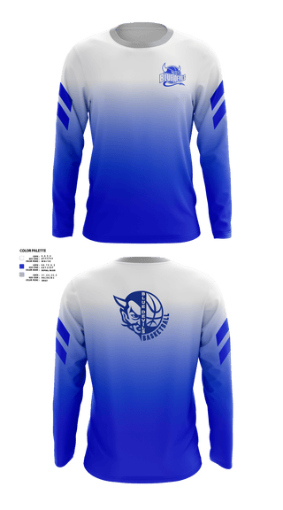 Long Sleeve Performance Shirt, Danville High School Basketball, Men's Basketball, Teamtime, Team time, sublimation, custom sports apparel, team uniforms, spirit wear, spiritwear, sports uniforms, custom shirts, team store, custom team store, fundraiser sports, apparel fundraiser