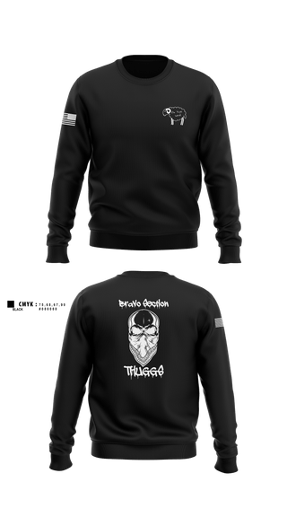 Crew Neck Sweatshirt, Delta Company 1-114th Infantry, National Guard, Teamtime, Team time, sublimation, custom sports apparel, team uniforms, spirit wear, spiritwear, sports uniforms, custom shirts, team store, custom team store, fundraiser sports, apparel fundraiser