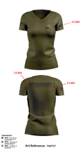 Detachment 1 27221981 Women's Short Sleeve V-neck Shirt - 22