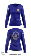 Air Station Elizabeth City 50665895 Women's Long Sleeve V-neck Shirt - 127