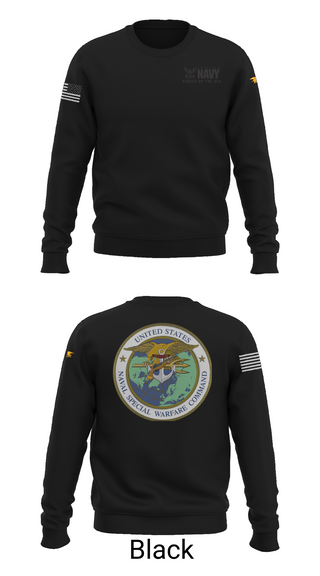 Crew Neck Sweatshirt, SEAL Team, Navy, Teamtime, Team time, sublimation, custom sports apparel, team uniforms, spirit wear, spiritwear, sports uniforms, custom shirts, team store, custom team store, fundraiser sports, apparel fundraiser