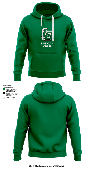 Live Oak Classical School Cheer 77576853 Hoodie - 1