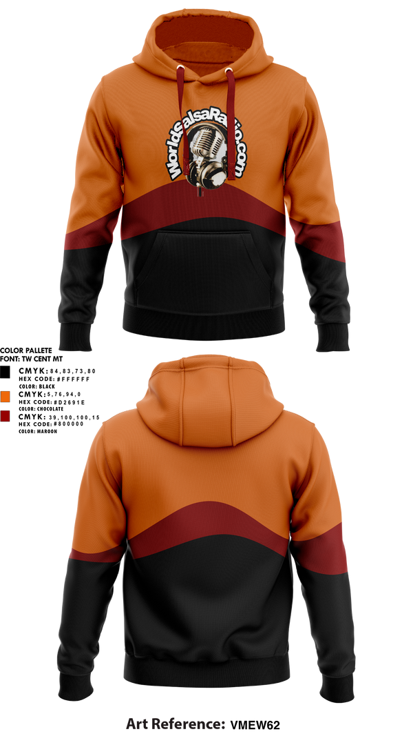 Hoodie, WorldSalsaRadio.com, , Teamtime, Team time, sublimation, custom sports apparel, team uniforms, spirit wear, spiritwear, sports uniforms, custom shirts, team store, custom team store, fundraiser sports, apparel fundraiser