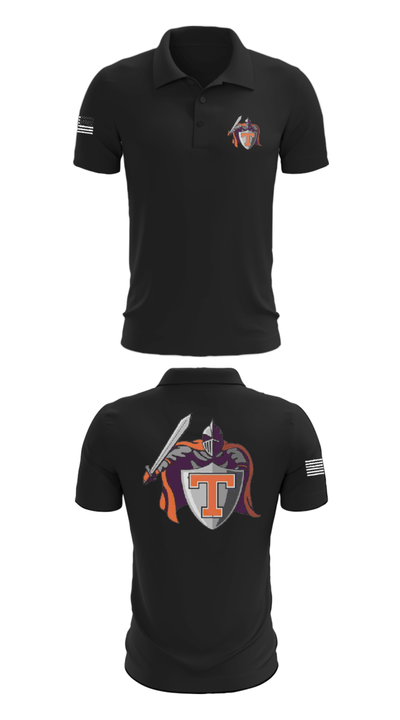 Black Knights 19410251 Short Sleeve Performance Polo - 28