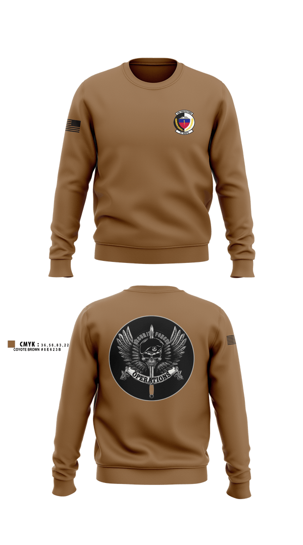 Crew Neck Sweatshirt, 27 SOSFS, Air Force, Teamtime, Team time, sublimation, custom sports apparel, team uniforms, spirit wear, spiritwear, sports uniforms, custom shirts, team store, custom team store, fundraiser sports, apparel fundraiser