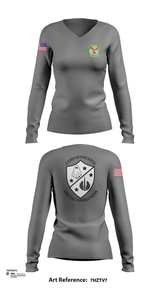 Womens Long Sleeve Vneck Shirt, CSO, Army, Teamtime, Team time, sublimation, custom sports apparel, team uniforms, spirit wear, spiritwear, sports uniforms, custom shirts, team store, custom team store, fundraiser sports, apparel fundraiser