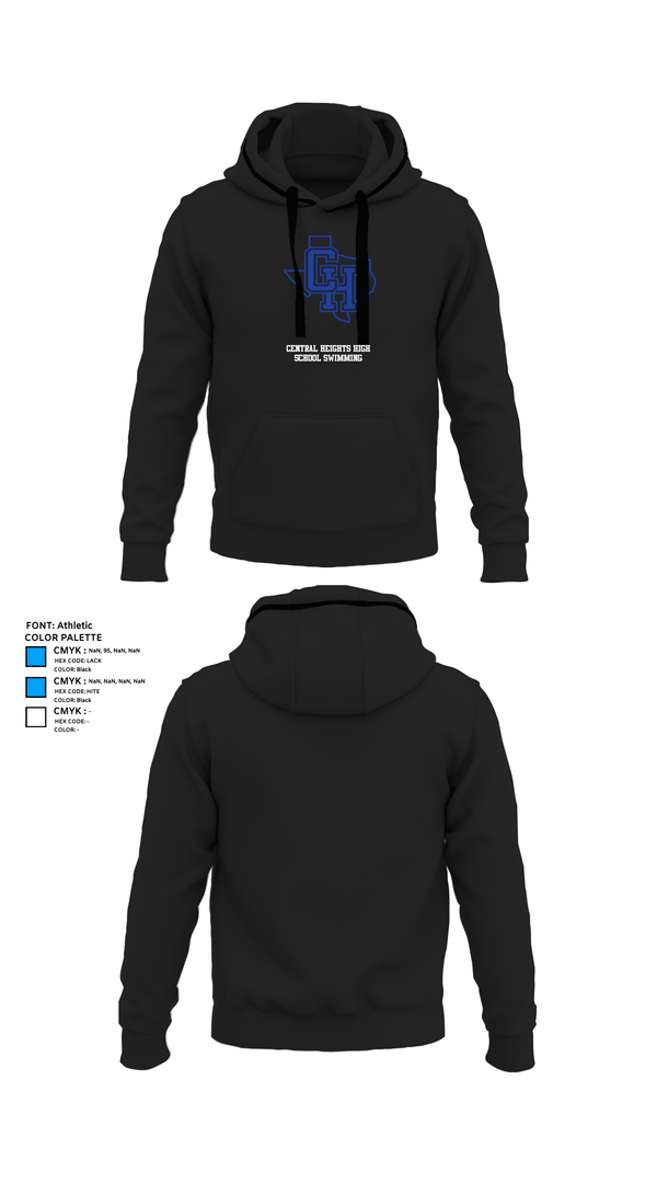 Hoodie, Central Heights High School Swimming, Swimming, Teamtime, Team time, sublimation, custom sports apparel, team uniforms, spirit wear, spiritwear, sports uniforms, custom shirts, team store, custom team store, fundraiser sports, apparel fundraiser