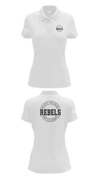 Women's Short Sleeve Performance Polo, REBLES, Men's Basketball, Teamtime, Team time, sublimation, custom sports apparel, team uniforms, spirit wear, spiritwear, sports uniforms, custom shirts, team store, custom team store, fundraiser sports, apparel fundraiser
