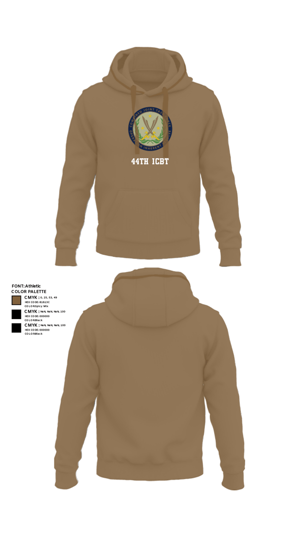Hoodie, 44th ICBT, National Guard, Teamtime, Team time, sublimation, custom sports apparel, team uniforms, spirit wear, spiritwear, sports uniforms, custom shirts, team store, custom team store, fundraiser sports, apparel fundraiser