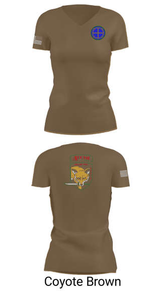 Womens Short Sleeve Vneck Shirt, A co 935th ASB 3rd Platoon, National Guard, Teamtime, Team time, sublimation, custom sports apparel, team uniforms, spirit wear, spiritwear, sports uniforms, custom shirts, team store, custom team store, fundraiser sports, apparel fundraiser