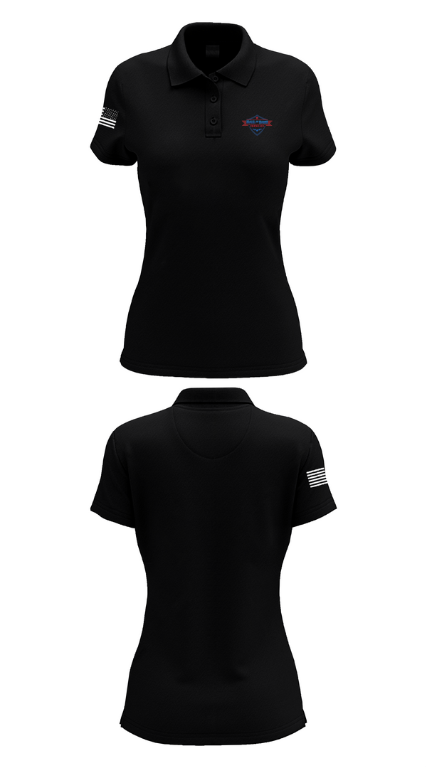 Womens Short Sleeve Performance Polo, Hall of Fame Fireworks LLC, , Teamtime, Team time, sublimation, custom sports apparel, team uniforms, spirit wear, spiritwear, sports uniforms, custom shirts, team store, custom team store, fundraiser sports, apparel fundraiser