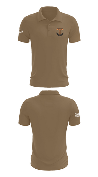 Short Sleeve Performance Polo, Tabb NJROTC, Navy, Teamtime, Team time, sublimation, custom sports apparel, team uniforms, spirit wear, spiritwear, sports uniforms, custom shirts, team store, custom team store, fundraiser sports, apparel fundraiser